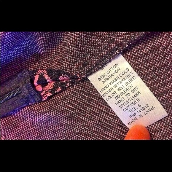 Ya Los Angeles pink & black damask circle pin up A line retro boho skirt S NEW - Picture 4 of 8